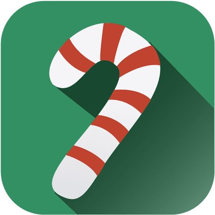 Candycane Stripe Square Icon Transparent Png - Candy Cane (512x512)
