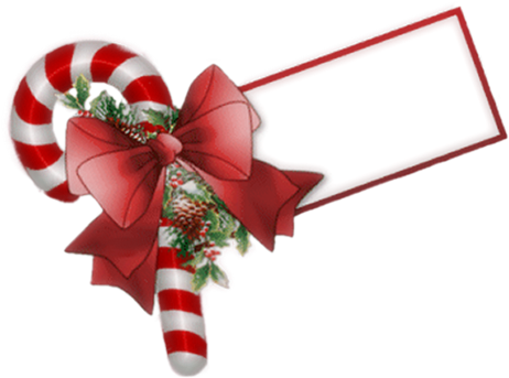 Christmas Candy Cane Tag Clip Art - You Re Welcome Christmas (500x427)
