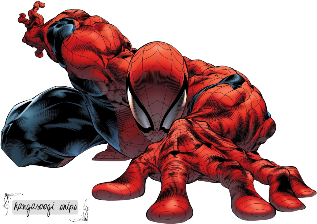 Spiderman Render By Kangaroogi - Stan Lee Spiderman Drawing (1059x755)