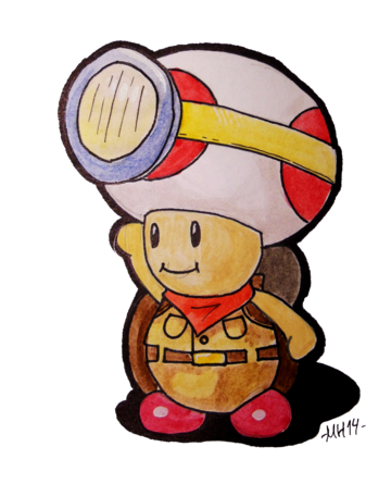 Captain Toad - Captain Toad Treasure Tracker Drawing (400x464)