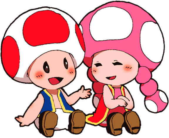Toad And Toadette In Love (600x600)