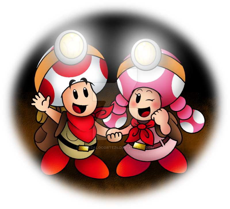 Captain Toad And Toadette By 6gonzalocortez4 D8fvrn2 - Captain Toad And Toadette (800x727)