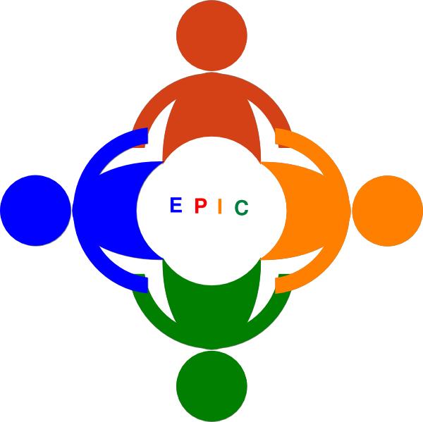 Circle Stick Figure Holding Hands Clip Art - Four People Transparent Png (600x599)