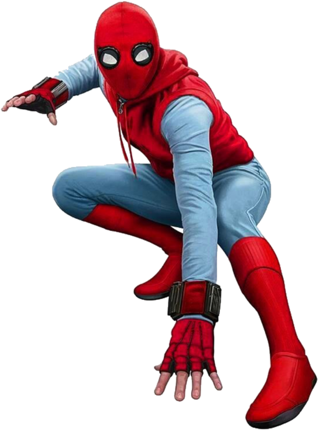 Spider-man By Sidewinder16 - Spiderman Homecoming Homemade Suit (880x908)