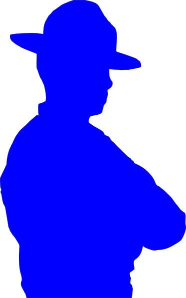 Cop Svg Clip Arts 372 X 597 Px - Silhouette Of Law Enforcement (372x597)