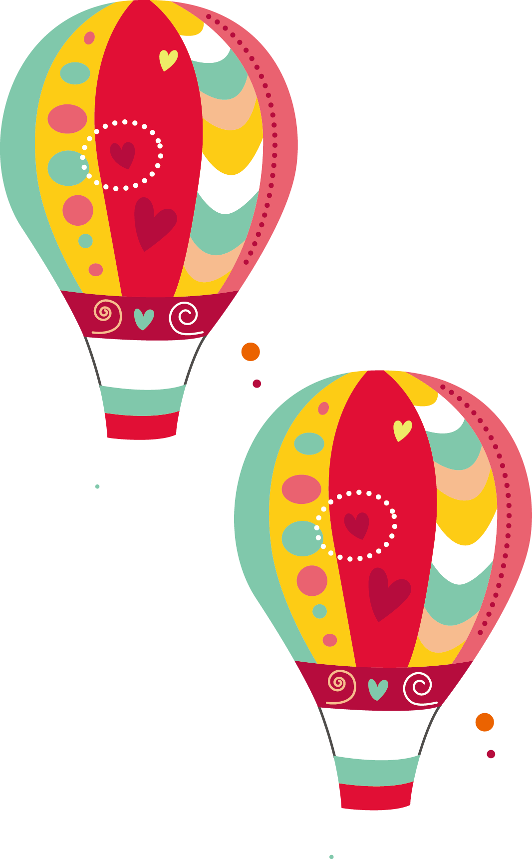 Wedding Invitation Birthday Hot Air Balloon - 圖案 素材 (1066x1720)