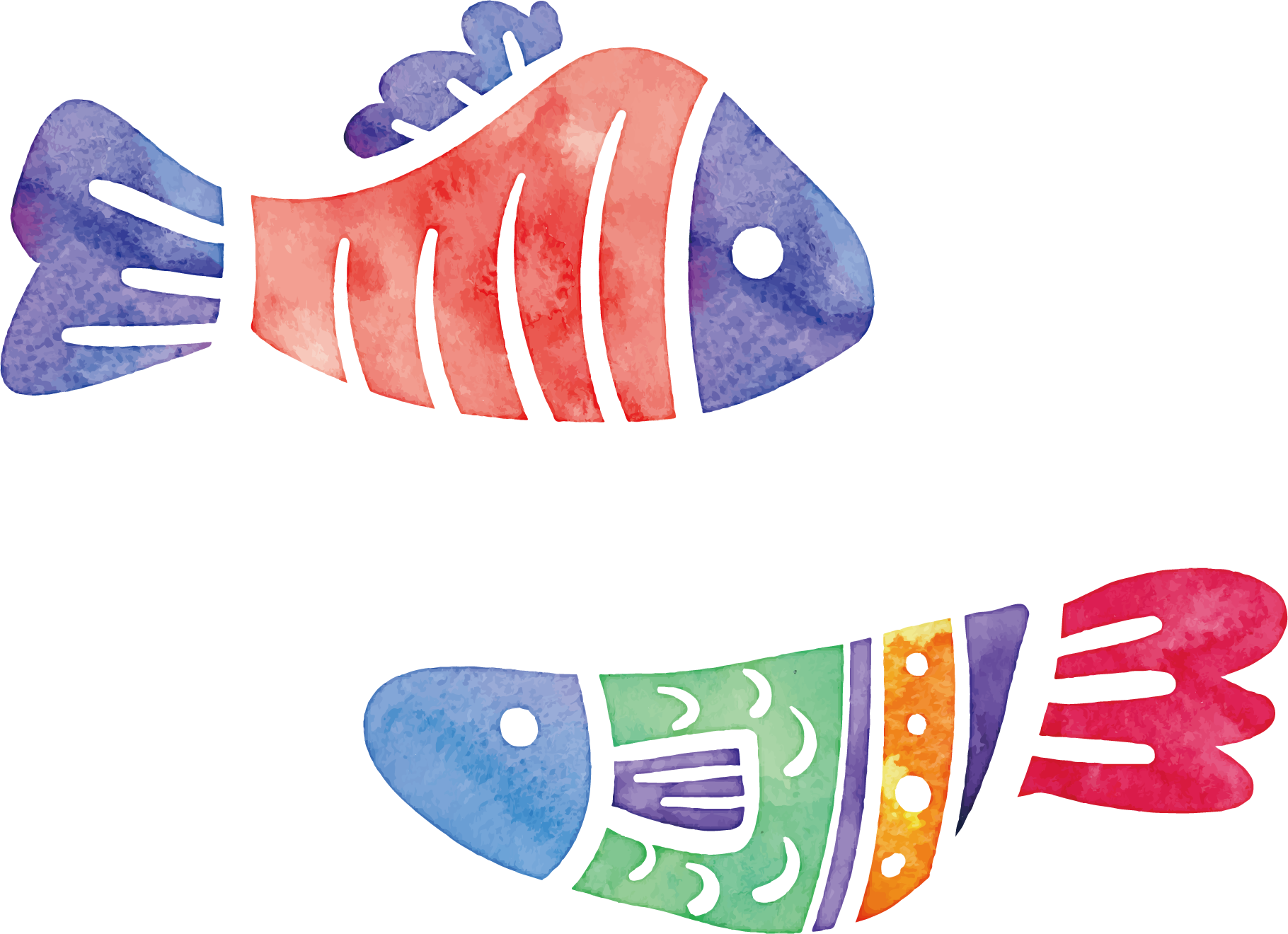 Fish Pisces Download Astrological Sign - Pisces Astrology Fish Watercolor Art Pillow Case (1820x1320)