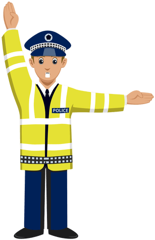 Traffic Police Signalling - Traffic Police Clipart (512x512)