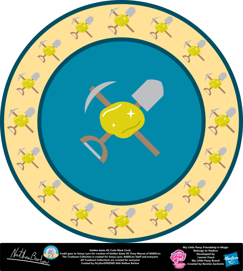 Golden Gates Oc Cutie Mark Circle By Strykarispeeder - Smiley Face Clip Art (846x944)