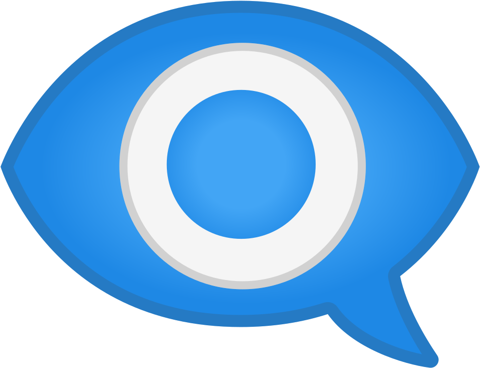 Eye In Speech Bubble Icon - Speech Balloon (1024x1024)