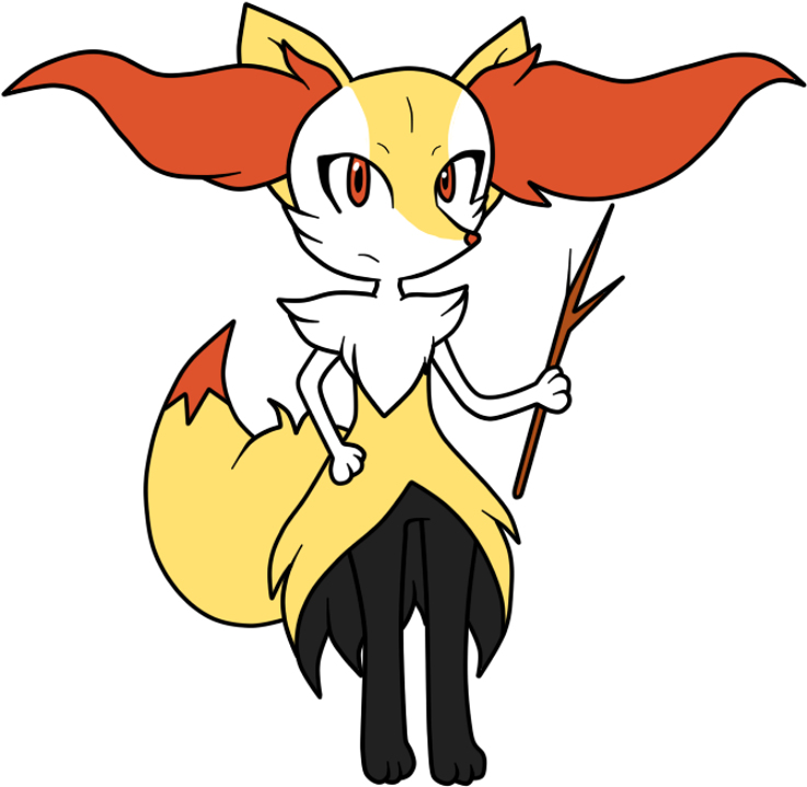 Male Braixen Remade By Pika-pichu - Cartoon (1024x768)
