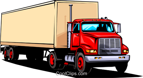 Transport Truck Royalty Free Vector Clip Art Illustration - Transport Truck Royalty Free Vector Clip Art Illustration (480x264)