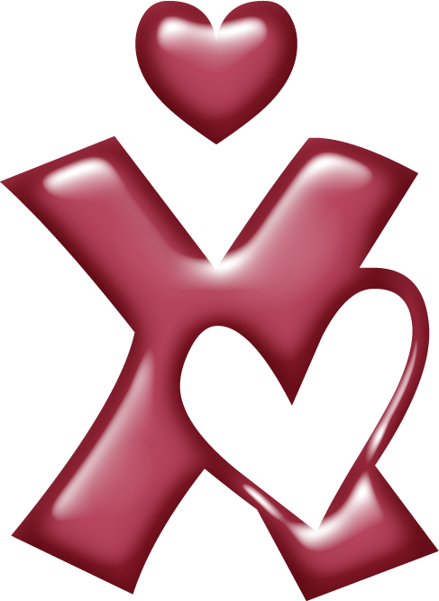 Click Here To See A Large Version - Corazones Con El Abecedario (487x666)