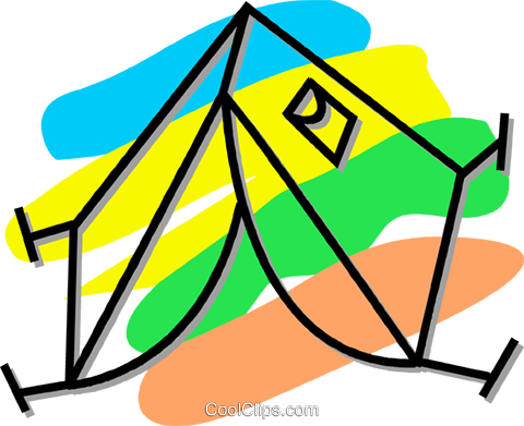 Camping Tent Royalty Free Vector Clip Art Illustration - Camping Tent Royalty Free Vector Clip Art Illustration (480x391)