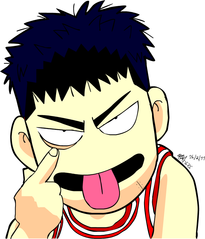 Bwek D E M O N C A P T A I N By Saki7strife - Mitsui Slam Dunk Chibi (694x812)