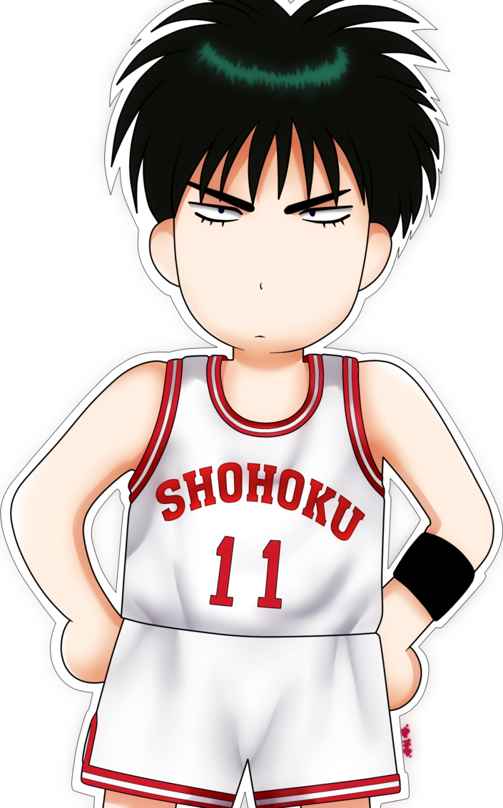 Haaa Doaho By Jubiamajo - Rukawa Slam Dunk Chibi (705x1132)