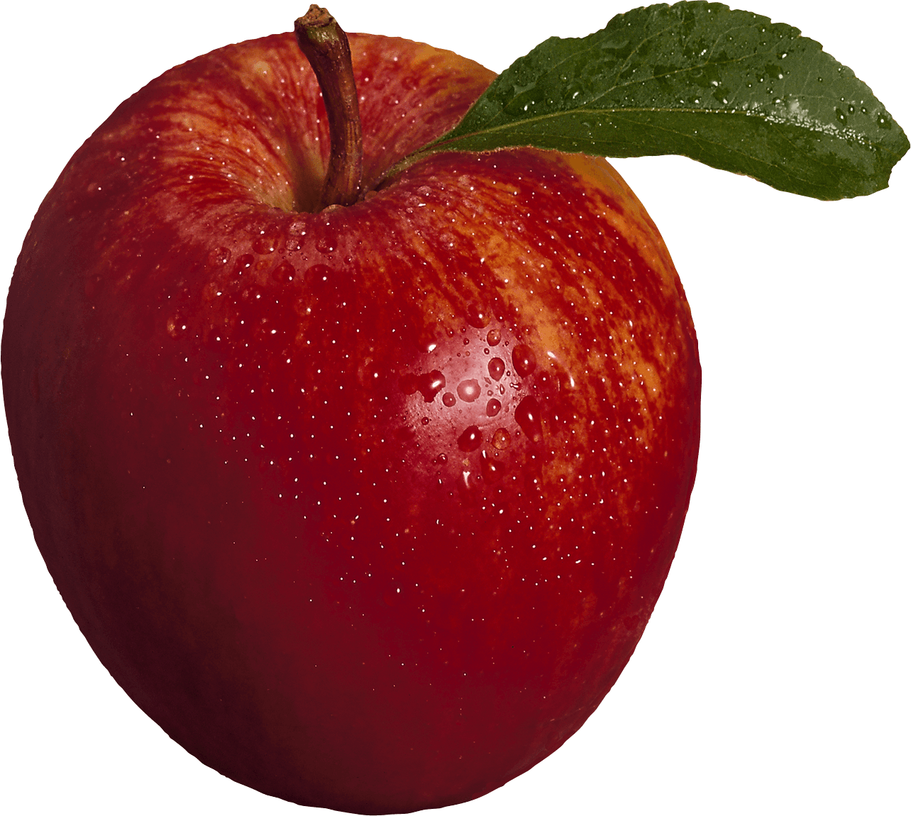 Mask Clipart Apple - Red Apple Png (1284x1151)