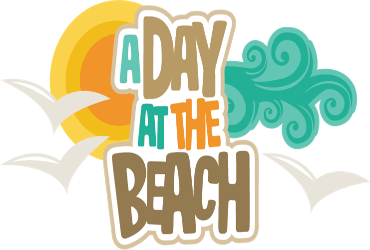 Beachdayimage - Day At The Beach Clipart (741x502)