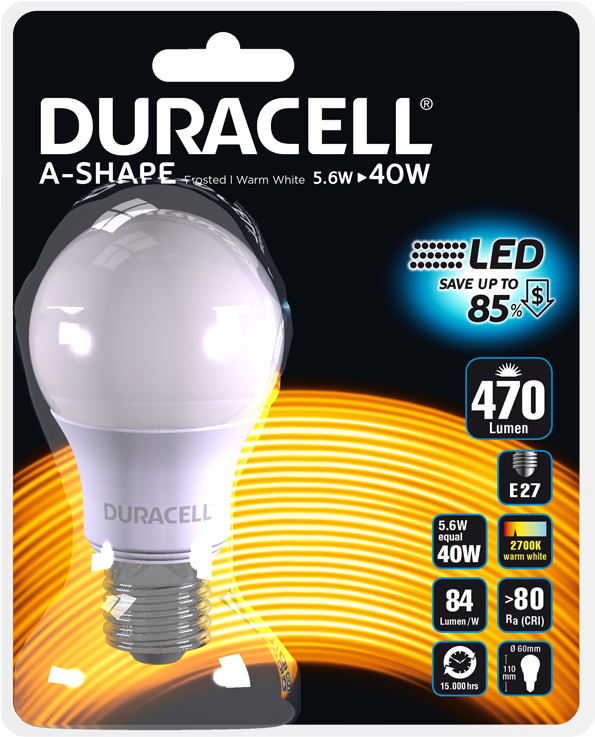 Duracell® Led A100n27b1 - Duracell Led Ampul A60-e27 5,5w=40 Watt (800x800)