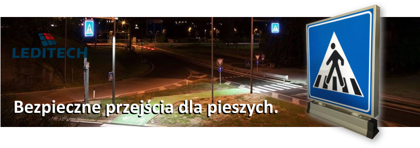 Lighting Switch For Pedestrians - Traffic Sign (839x324)