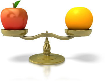 Apples To Oranges 400 Clr - Similarities And Differences Clipart (400x300)