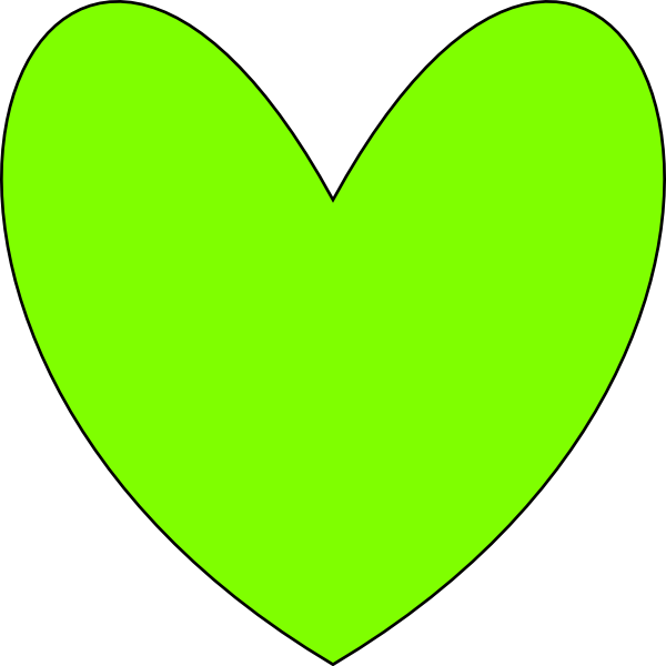 This Free Clip Arts Design Of Green Heart - Clip Art (600x600)