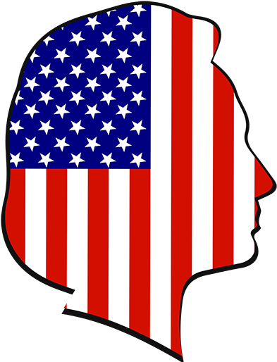 Move Cursor Over Small Images - American Flag Shirt Womens (400x514)