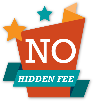 No Hidden Costs - No Hidden Fees Logo (500x500)