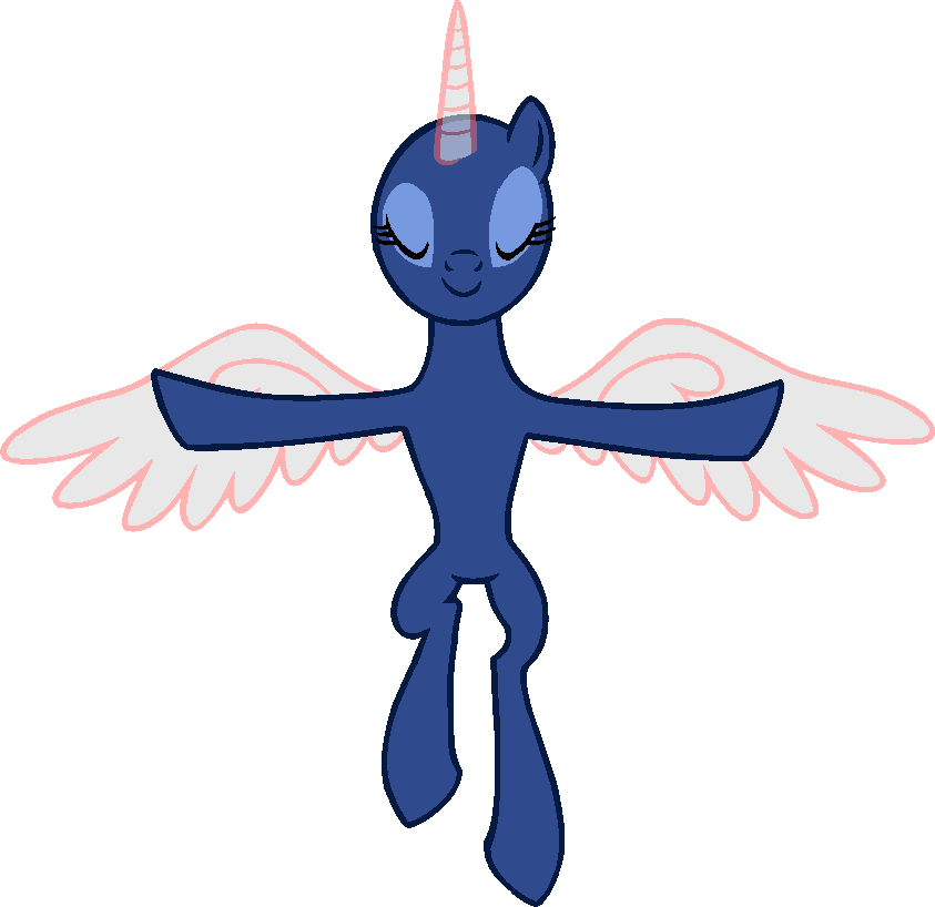 Winged Unicorn Deviantart My Little Pony Princess Cadance - Mlp Base Flying Up (843x818)