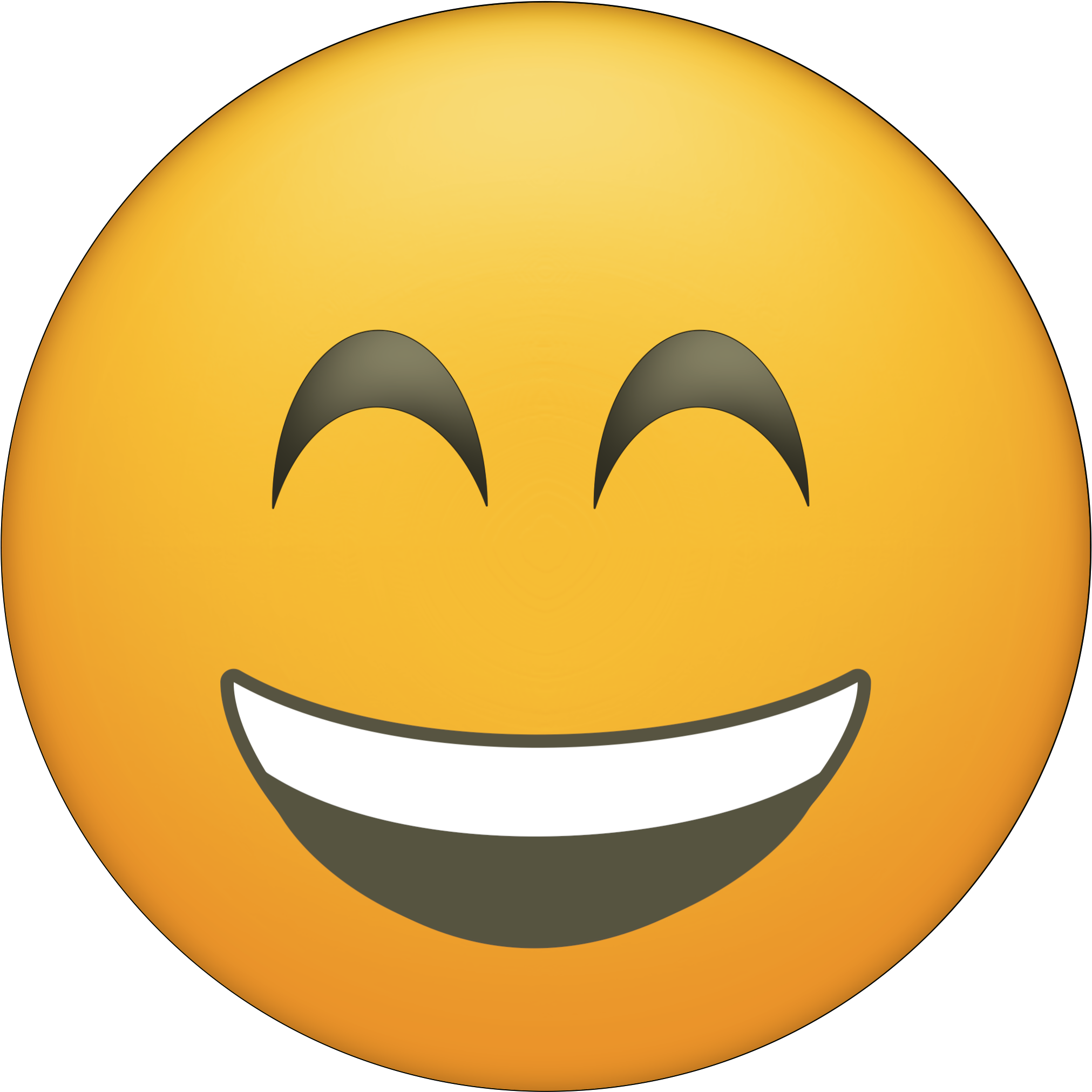 Blushing Happy Face Emoji Printable - Emoji Printable (2083x2083)