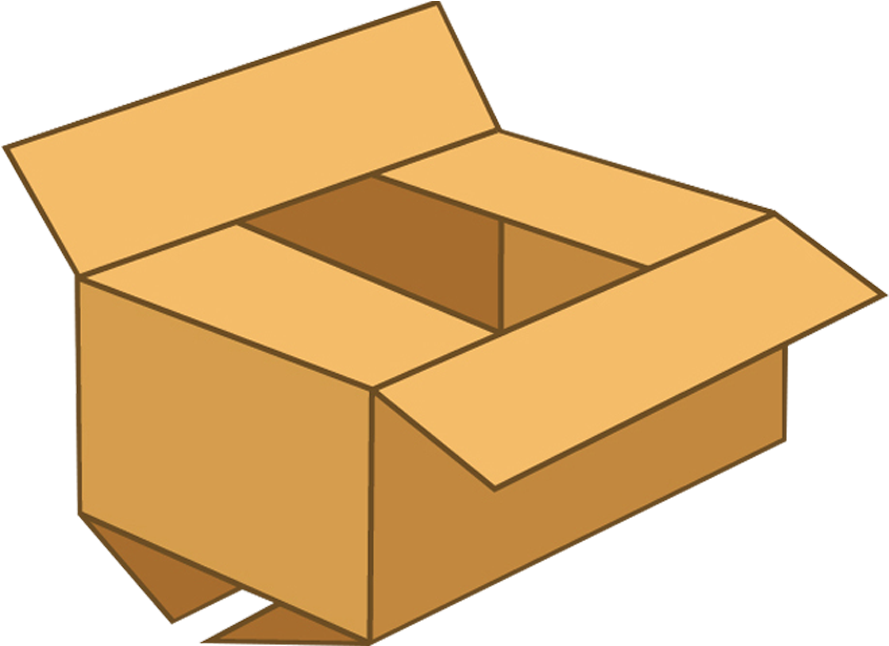 And The Two Outer Flaps Are One-half The Container's - Container (910x645)