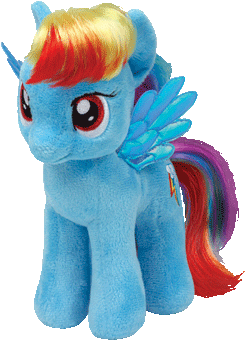 Rainbow Dash Beanie Baby - My Little Pony Blue (350x350)