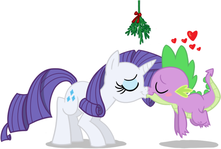 Rarity Spike Pinkie Pie Pony Twilight Sparkle - Mlp Rarity X Spike Kiss (900x510)