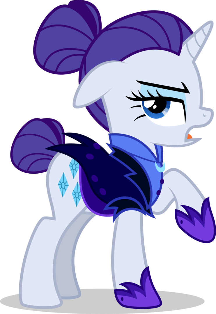Maid Rarity Becomes Night Mare Moon's Maid - Mlp Rarity Nightmare Moon (742x1076)