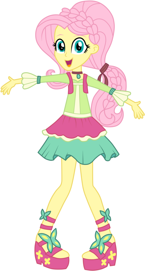 Friendship Through The Ages By Mixiepie - Mlp Eg Fluttershy Friendship Games (650x1227)