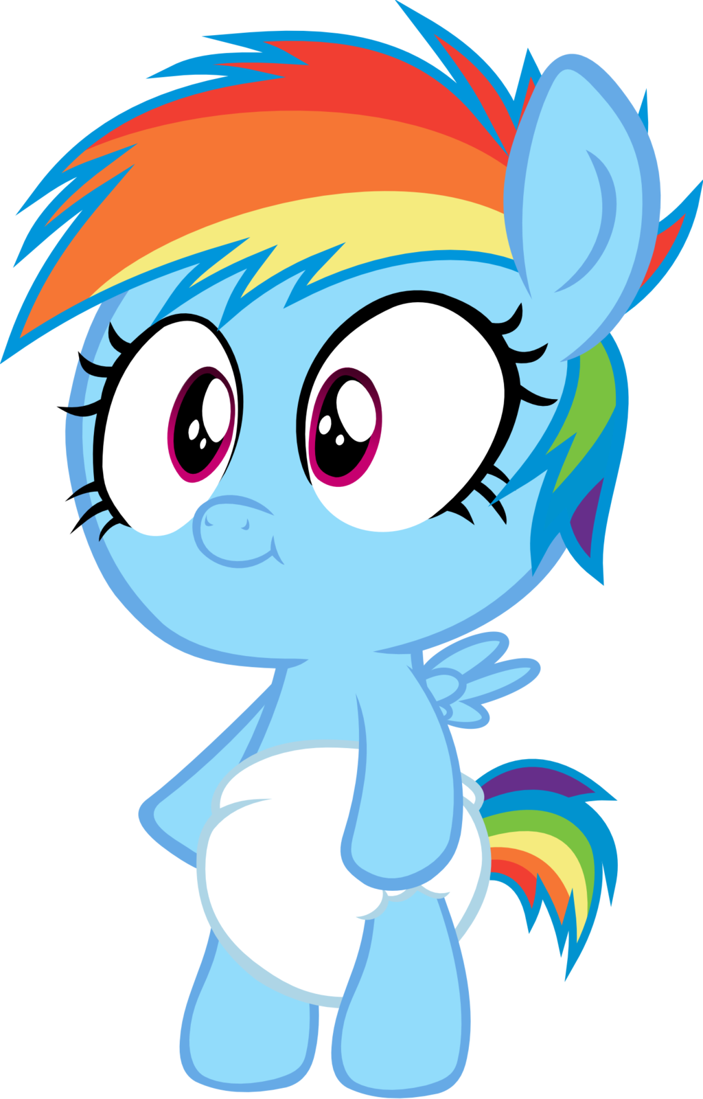 Rainbow Dash Baby - Rainbow Dash As A Baby (1024x1600)