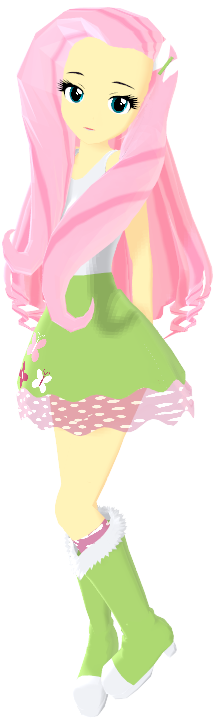 Fluttershy By Rinxneruxd - Fluttershy Equestria Girl Art (214x720)
