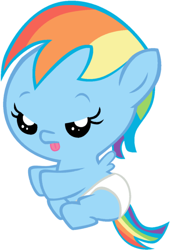 My Little Pony Rainbow Dash Baby Princess - Baby My Little Pony Fin (807x990)