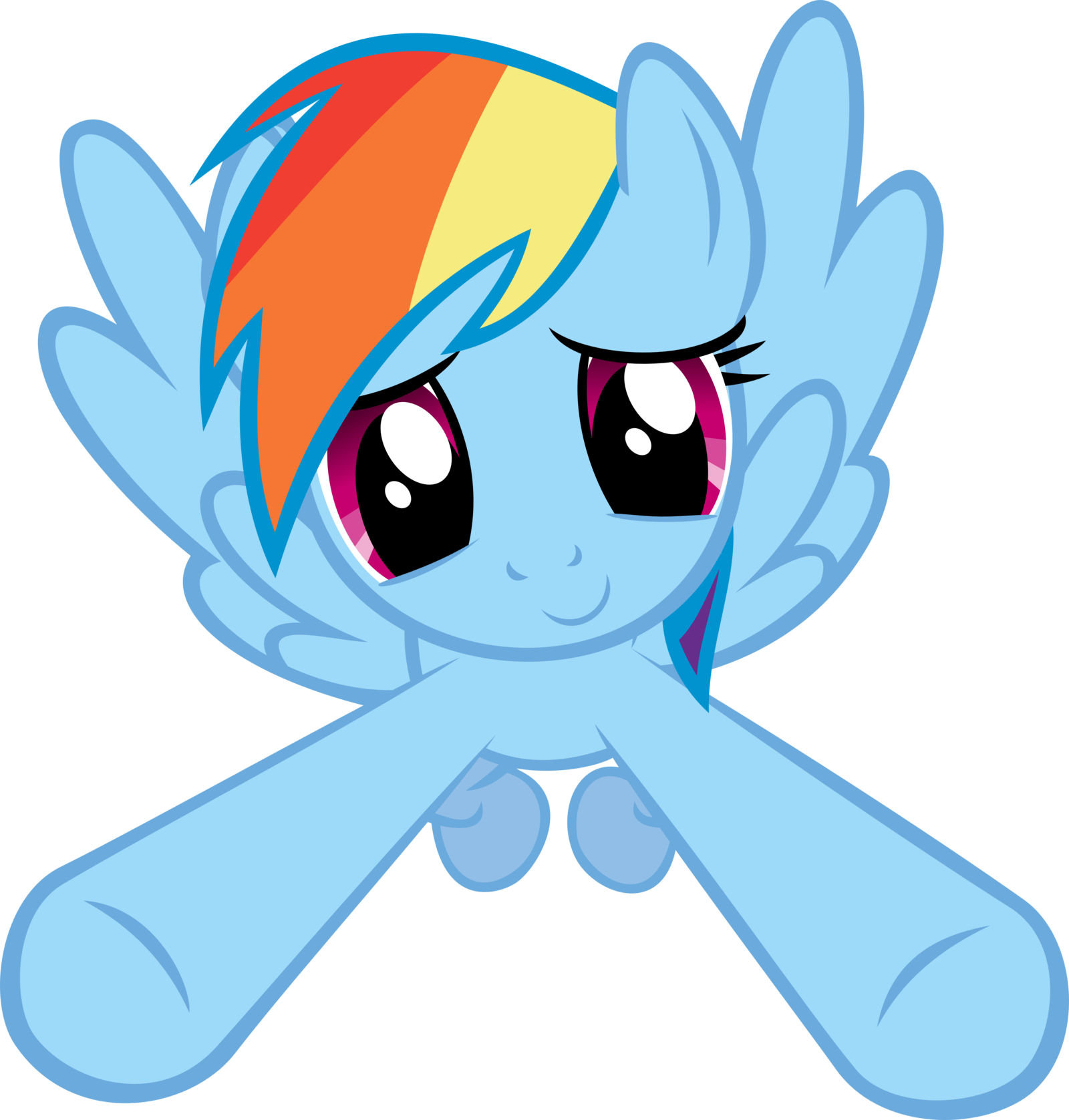 Can I Have Your Babies - Mlp Hugs Rainbow Dash (1600x1677)