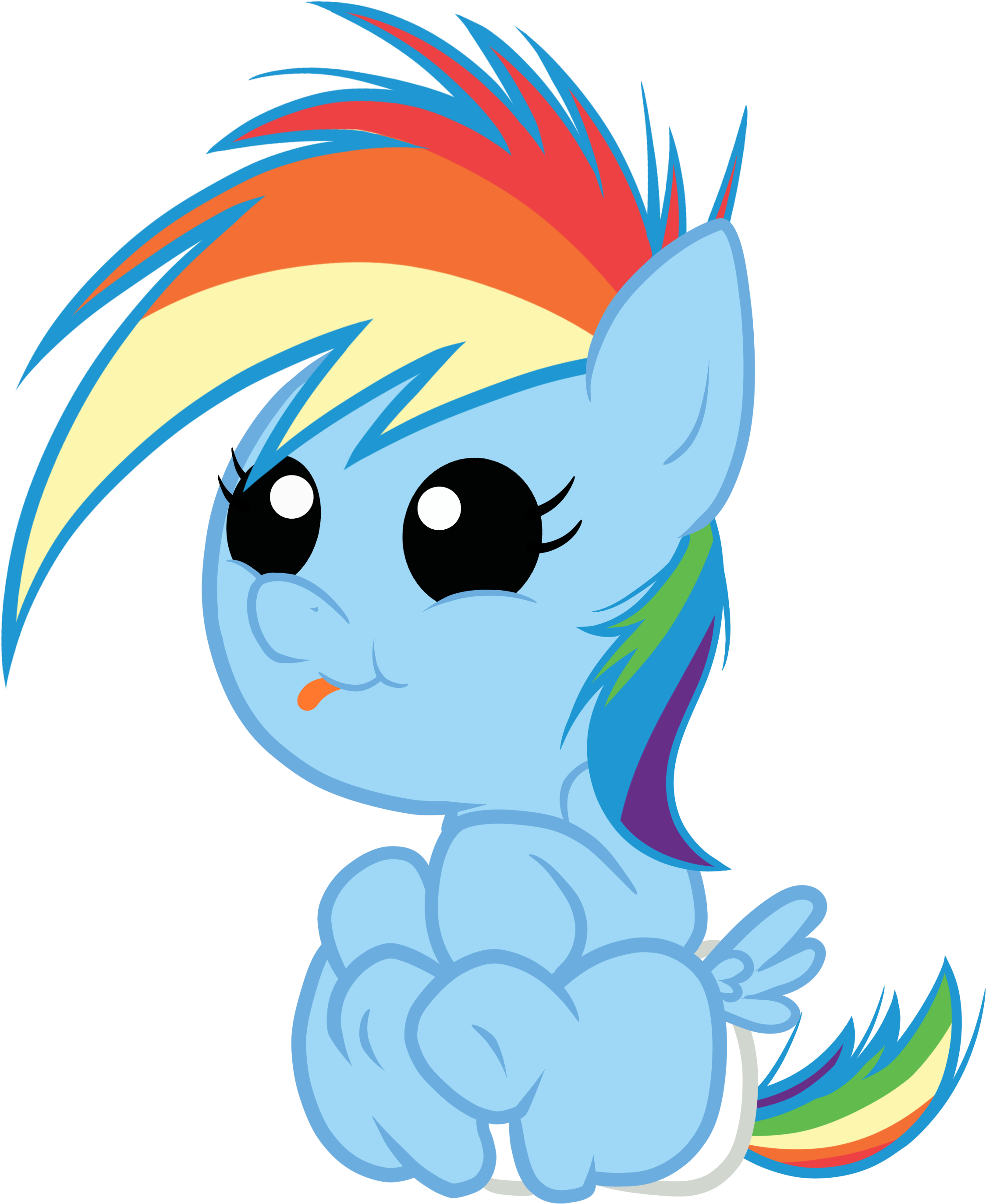 My Little Pony Baby Rainbow Dash - Mlp Baby Rainbow Dash (3000x3000)