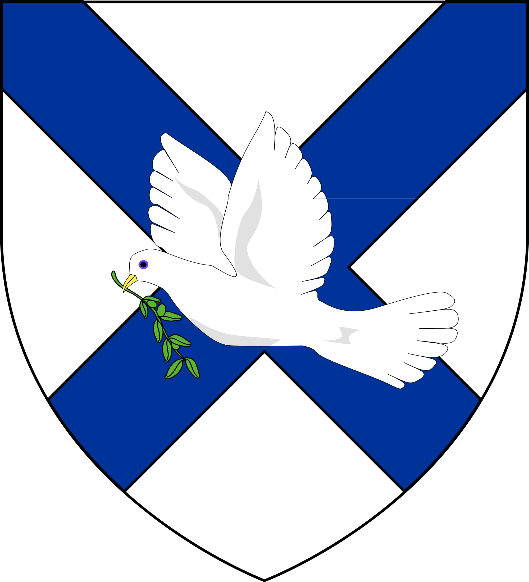 Two Doves Cliparts 29, Buy Clip Art - Knox College, Otago (2000x2200)