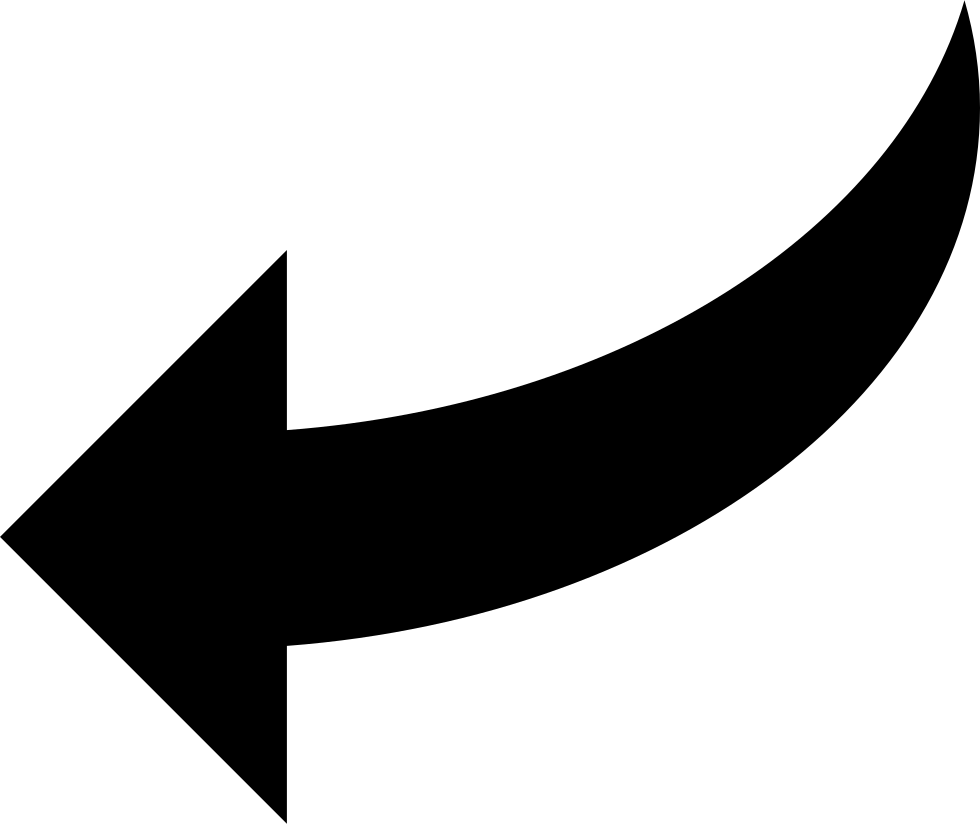 Curve Arrow Pointing Left Comments - Arrow Pointing Left Png (980x824)