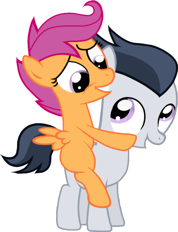 Scootaloo With Rumble ~ Vector, Request By Alexa0118 - My Little Pony Scootaloo And Rumble (1000x1000)
