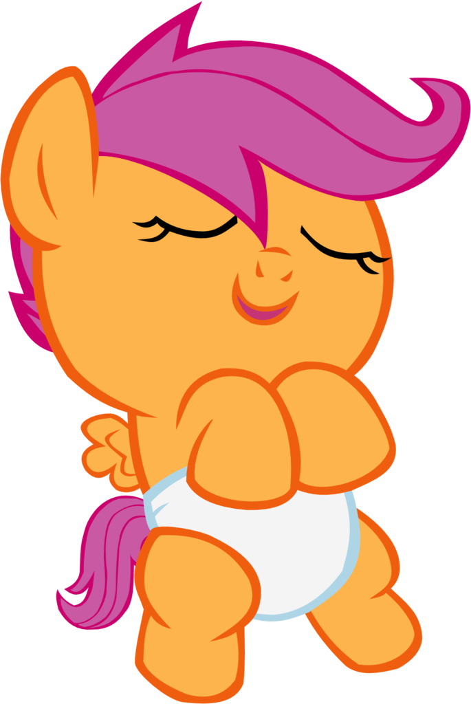 Megarainbowdash2000, Baby, Baby Pony, Baby Scootaloo, - Rainbow Dash (685x1024)