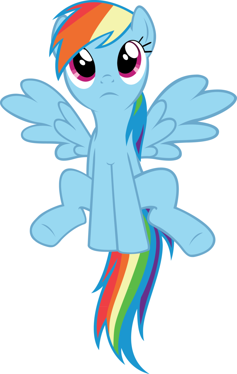 Rainbow Dash Vector By Starboltpony-d3du3qr - Moj Mali Poni Rainbow Dash (900x1418)