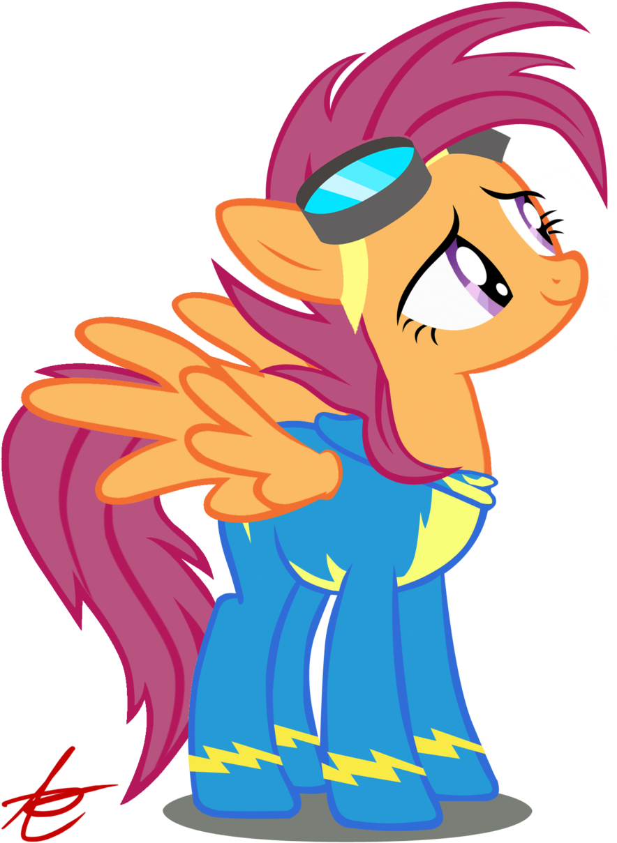 Looks Like Scootaloo's Flying Turned Out Ok - Little Pony Friendship Is Magic (900x1246)