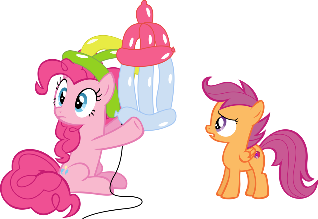 Pinkie Pie And Scootaloo Vector - Pinkie Pie And Scootaloo (1024x706)