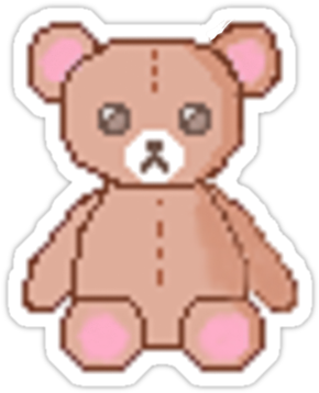 Cute Teddy Bear Sticker - Teddy Bear (375x360)