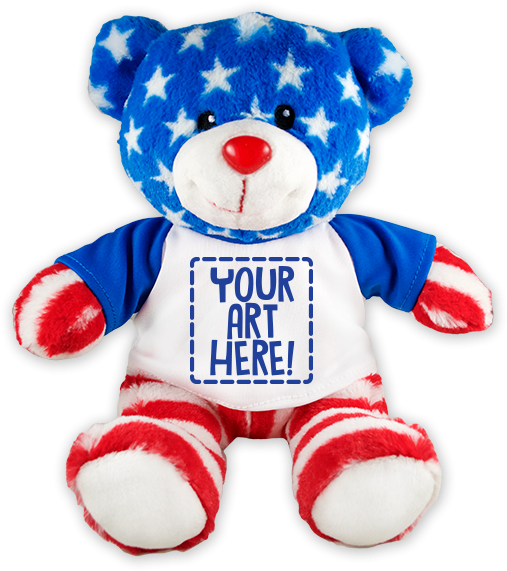 Totally Teddies Stars N' Stripes Teddy Bear - Flutter Hut Home Of The Brave Patriotic Teddy Bear (600x600)