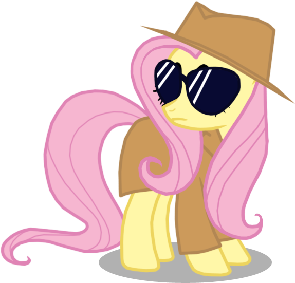 By Thelastgherkin - Fluttershy Spy (574x551)